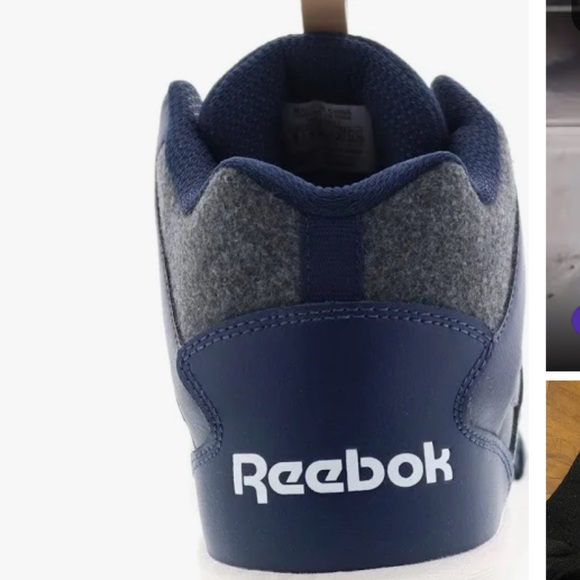 NWT Mens Reebok Royal basketball Hi Tops sneakers NEW size 10 Navy Red - Picture 4 of 5